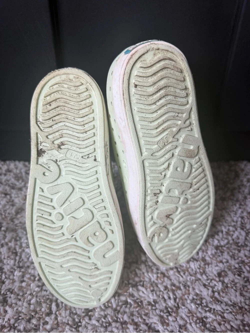 Native Kids Slip-On Water Shoes in Light Green